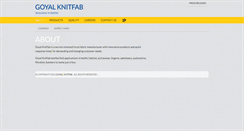 Desktop Screenshot of goyalknitfab.com